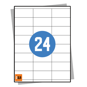 DULA Etiketten A4 24 stickers per vel 70x35mm 100 vel
