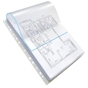 Showtas Oxford A4 PP 200µ glashelder met sluitklep