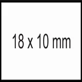 Prijsetiket 10x18mm Sato PB1 afneembaar wit