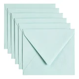 Envelop Papicolor C6 114x162mm zeegroen pak à 6 stuks