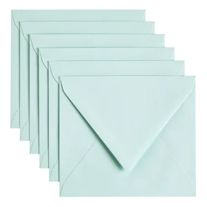 Envelop Papicolor C6 114x162mm zeegroen pak à 6 st