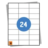 DULA Etiketten A4 24 stickers per vel 70x37mm 1.000 vel