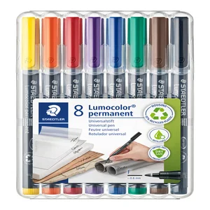 Viltstift Staedtler Lumocolor 318 permanent F set