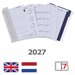 Agendavulling 2027 Kalpa A5 jaardoos 7dagen/2pagin