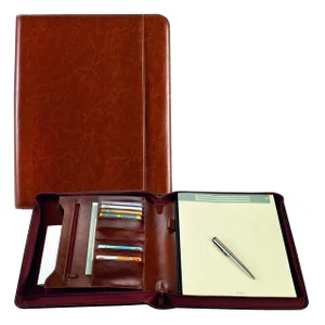Schrijfmap Brepols Palermo luxe A4 met rits incl s