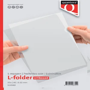 Insteekmap L-model Quantore A5 PP 0.12mm nerf 25 s