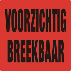 Waarschuwingsetiket IEZZY voorzichtig breekbaar 13