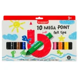 Viltstift Bruynzeel Kids Mega Point assorti 10 stuks