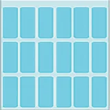 Etiket HERMA 3653 12x34mm blauw 90 stuks