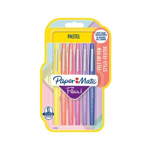 Fineliner Paper Mate Flair Pastel blister à 6 kleu