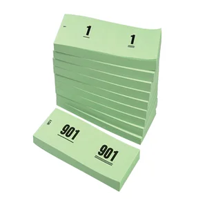 Nummerblok 42x105mm nummering 1-1000 groen 10 stuk