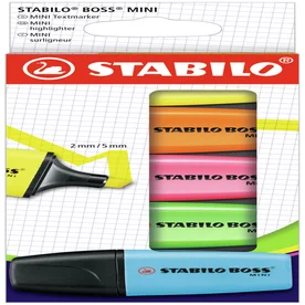 Markeerstift STABILO BOSS min assorti etui à 5 stu