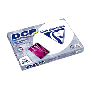 Laserpapier Clairefontaine DCP A4 250gr wit 125 ve