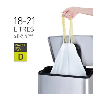 Afvalzak EKO MDPE type D met trekband 55x55cm 18-2