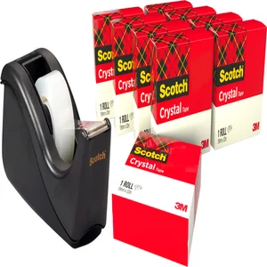 Plakband Scotch Crystal 600 19mmx33m transparant +