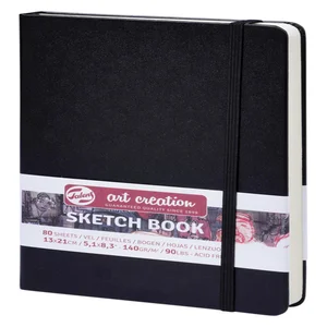 Schetsboek Talens Art Creation zwart 13x21cm 140gr