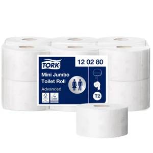 Toiletpapier Tork T2 Advanced jumbo klein 2-laags