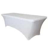 Tafelrok BRASQ 183x76x74cm wit