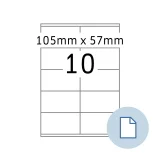 Etiket HERMA 8420 A4 EXPR 500 105x57mm wit 5000 stuks