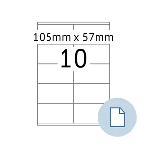 Etiket HERMA 8420 A4 EXPR 500 105x57mm wit 5000 st