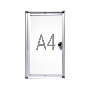 Binnenvitrine wand MAULextraslim whiteboard 1xA4 m