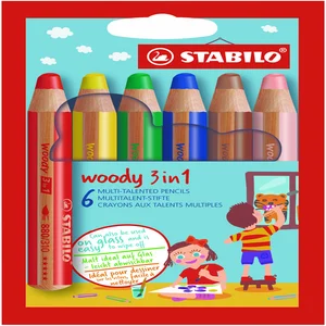 Kleurpotloden STABILO 880 woody 3 in 1 assorti etu