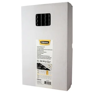 Bindrug Fellowes 14mm 21rings A4 zwart 100 stuks
