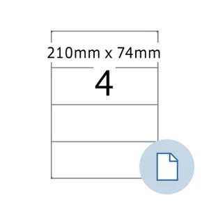 Etiket HERMA 8405 A4 EXPR 500 210x74mm wit 2000 st