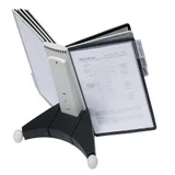 Bureaustandaard Durable 5632 Sherpa met 10-tassen zwart/grijs