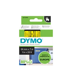 Labeltape Dymo LabelManager D1 polyester 24mm zwar