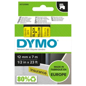 Labeltape Dymo LabelManager D1 polyester 12mm zwar