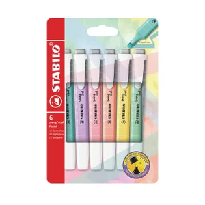 Markeerstift STABILO Swing cool 275/6 pastel assor