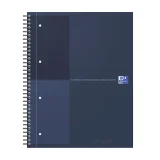 Spiraalblok Oxford International Notebook A4+ lijn 160 pagina's blauw