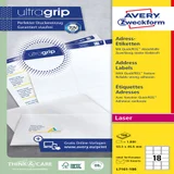 Etiket Avery L7161-100 63.5x46.6mm wit 1800 stuks