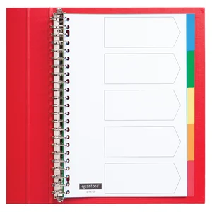 Tabbladen Quantore 23-gaats 5-delig assorti tabs P