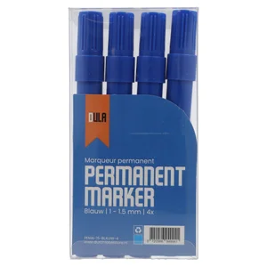 DULA Permanente stift blauw - 1 - 1.5 mm - Set van 4 stiften