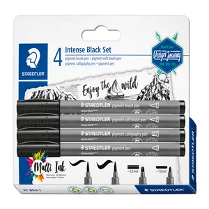 Brushpen Staedtler PigmentArts Intens zwart set à