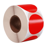 DULA Etiketten rond rood 35mm - 500 stickers op rol - Sluitzegel