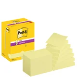 Memoblok Post-it Z-Note S350 Super Sticky 76x127mm geel 12 stuks
