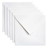 Envelop Papicolor 140x140mm metallic parelwit pak à 6 stuks