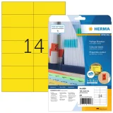 Etiket HERMA 5058 105x42.3mm verwijderbaar geel 280 stuks