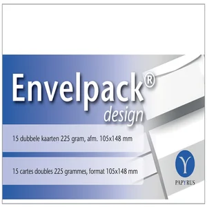 Dubbele kaart Papyrus Envelpack Design A6 105x148m
