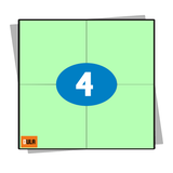 DULA Etiketten A4 - 4 Stickers per vel - groen - 105x148mm 100 vel