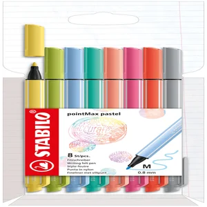 Viltstift STABILO pointMax 488/8 medium assorti pa