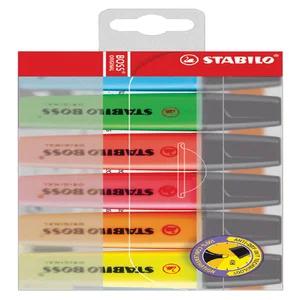 Markeerstift STABILO BOSS 70/6 assorti blister à 6