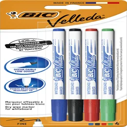 Whiteboardmarker Bic Velleda 1721 rond fijn assort