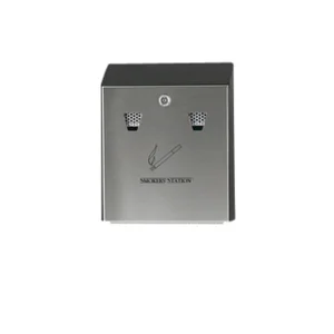 Asbak Rubbermaid Smokers' Station muurbevestiging