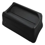 Deksel Rubbermaid Slim Jim Vented gesloten met swingsysteem zwart