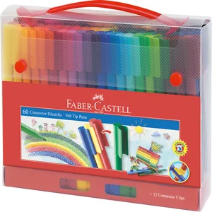 Kleurstiften Faber-Castell Connector assorti koffe