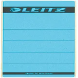 Rugetiket Leitz breed/kort 62x192mm zelfklevend blauw 10 stuks